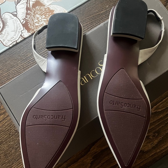 New Franco Sarto Tyra Slate Low Heel Slingbacks 5 - Picture 7 of 8